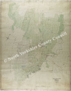 Historic map of Kirby Moorside 1849